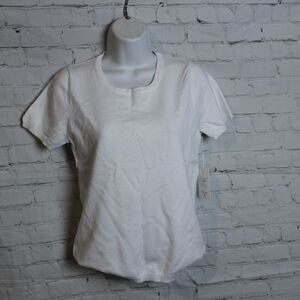 Women's Micro Ribbed Short Sleeve Top Medium